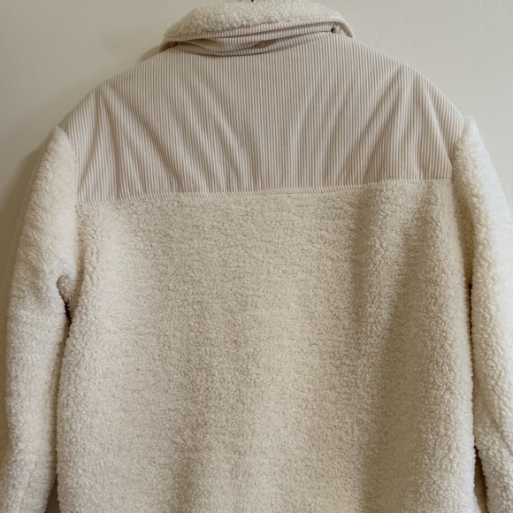 Thread & Supply Ivory Ribbed Sherpa Jacket - Picture 7 of 7